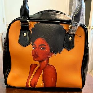 Women’s Large Satchel Crossbody Tote- Image on both sides